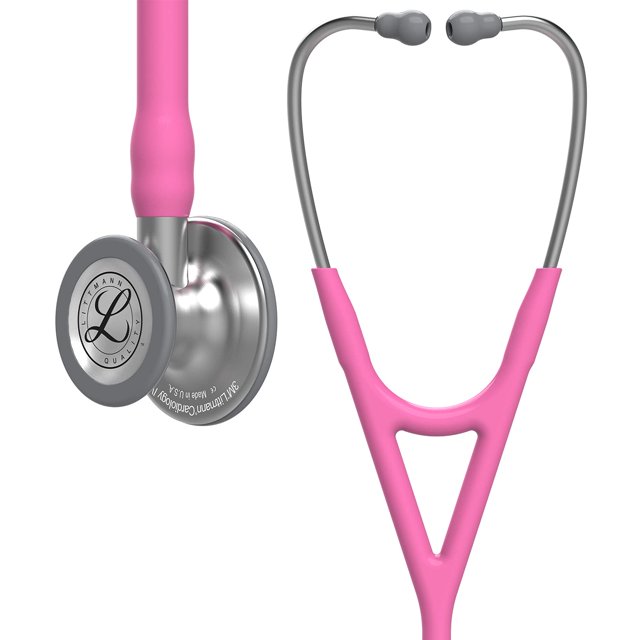 3M Littmann Cardiology IV Stéthoscope, Poitrine Standard, Tube Rose, 27 Pouces, 6159