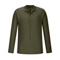 thumbnail image 2 of Jalioing Men's Collared Shirt Long Sleeve Button Golf Shirts Business Casual Ribbed Stretchy Pullover Tee, 2 of 5