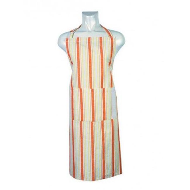 Mr. MJs Trading AG-37631 Kitchen Apron, Stripe Orange