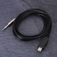 thumbnail image 1 of Black Guitar USB Cable, Guitar Computer Cable, Professional Manufacturing Guitar Audio Cable, Metal + Plastic Without Additional Drivers Black 300cm, 1 of 8