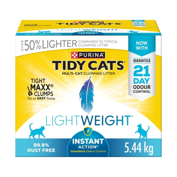 Purina Tidy Cats LightWeight Instant Action Multi-Cat, Clumping Litter 5.44 kg