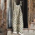 thumbnail image 2 of QATAINLAV Combinaisons en Coton et Lin pour Femmes Tenues d'Été de Plage Sans Manches Bretelles Ajustables Imprimé Boho Combinaisons Amples à Jambes Larges une-Pièce Pantalons avec Poches Multicolore m Lightning Prime Aujourd'hui, 2 of 6