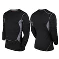 thumbnail image 3 of Men's Long Sleeve Running Tights Basketball Football Long Sleeve Thermal Compression T-Shirt, 3 of 8