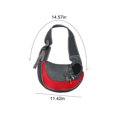 thumbnail image 3 of LSLJS Small Pet Dog Sling Carrier, Breathable Mesh Travelling Pet Hands-Free Sling Bag Adjustabled Padded Strap Front Pouch Single Shoulder Bag for Dogs Cats, Shoulder Backpack, 3 of 8