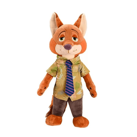 WJCA Zootopia 40cm Nick Wilde Plush Toy - Ultra-Soft Stuffed Animal, Cute Character Doll for Kids & Fans