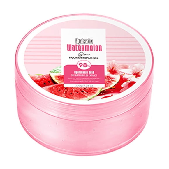FSTDelivery Beauty & Personal Care! Watermelon Loe Gel For Face And Body Aloe Gel Fast Absorbing Moisturizing For Dry Face Sunburn Relief After Shave Hair And Scalp Care 220g,Christmas Gifts