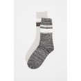 thumbnail image 1 of Urban Planet Chaussettes de Bottes à Double Rayure Douces pour Femmes (2 Paires), 1 of 2