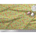 thumbnail image 3 of Soimoi Velvet Fabric Leaves & Floral Artistic Decor Fabric Printed Yard 58 Inch Wide, 3 of 5