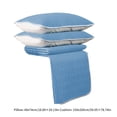 thumbnail image 3 of Foam Mattress Topper Paper Clips Natural Emulsion Mattress Topper Layer of Emulsion Foam Breathable Responsive Support Threepiece Set Sheets Plus Two Pillowcases Soft Mattress Topper, 3 of 9