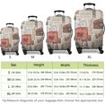 thumbnail image 5 of Travel Luggage Cover Suitcase Protector Fits 18-32 Inch Luggage Wheel Covers Patterned Travel Related Items Flower Luggage Protector Elastic Luggage Anti-scratch Suitcase Cover M, 5 of 5