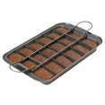 thumbnail image 1 of Chicago Metallic Professional Slice Solutions Brownie Pan, 9-Inch-by-13-Inch - , Dark Gray, 1 of 2