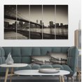 thumbnail image 1 of Famous Landmark of Brooklyn Bridge - Cityscape Canvas Print, 1 of 3