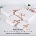 thumbnail image 1 of 10 Pieces Paper Gift Packaging Box with Ribbon Wedding Ceremony Engagement Cookie Candy Packing Case Portable Favor Boxes Brown 31x26x8cm, 1 of 9