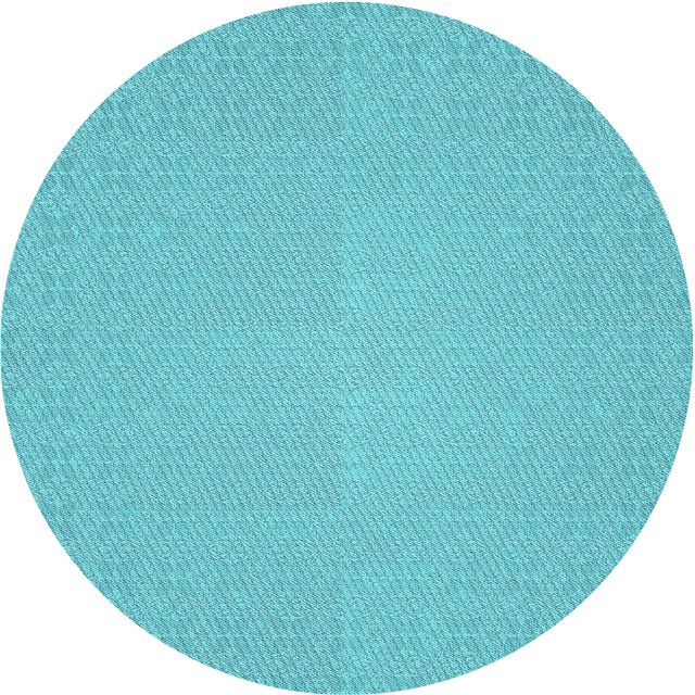 Ahgly Tapis Rond Lavable en Machine Intérieur Transitionnel Turquoise Foncé Vert, 3 Pieds Rond