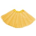 thumbnail image 1 of Girls Tutu Skirt Layered Star Sequins Princess Performance Dance Dress for 3-9 Years, 1 of 4