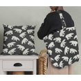 thumbnail image 5 of Soimoi Gray Poly Georgette Fabric Polar Bear Animal Print Fabric by Yard 42 Inch Wide, 5 of 5