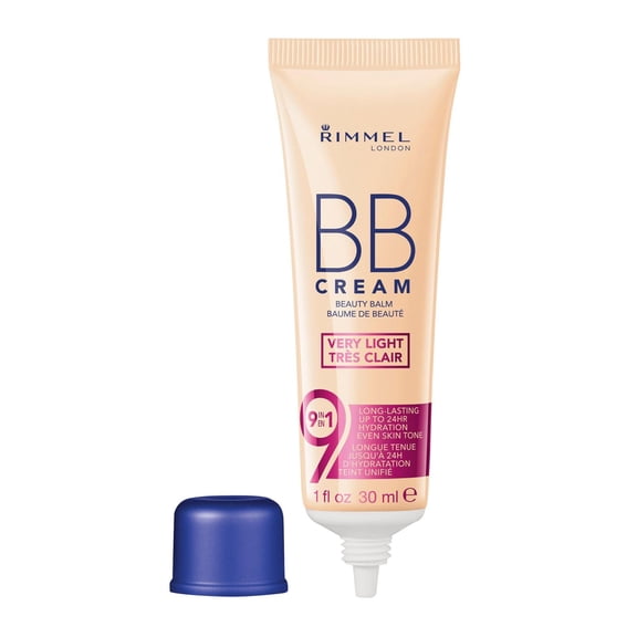 Rimmel BB Cream, 9 in 1 : primes, moisturises, minimises pores, conceals, mattifies, brightens, lightweight and blendable, 100% Cruelty-Free