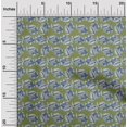 thumbnail image 1 of oneOone Polyester Lycra Fabric Leaves & Floral Block Printed Craft Fabric BTY 56 Inch Wide, 1 of 4