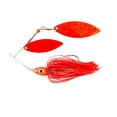 thumbnail image 2 of Nichols Lures Pulsator Flocons Métalliques Double Willow Spinnerbait, Piment Rouge, 3/4 Onces, 2 of 3