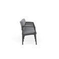 thumbnail image 4 of Fauteuil de Réception en Acier Lenox pour Salle d'Attente, 4 Places / Acier Charbon / Gris, 4 of 5