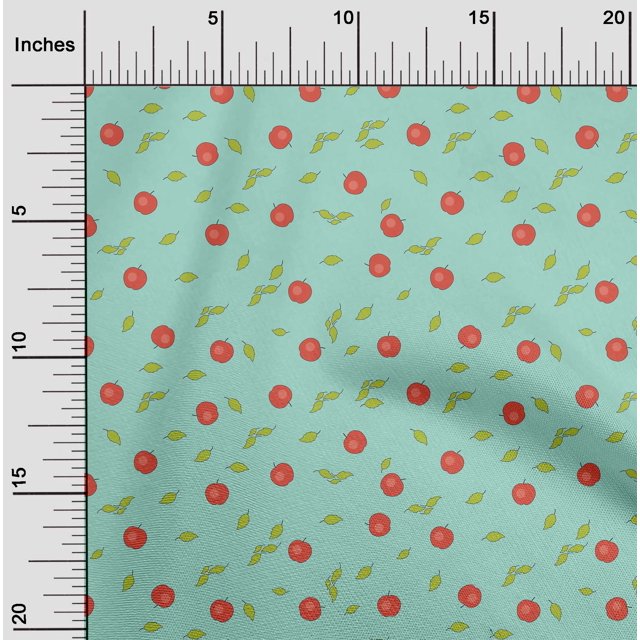 oneOone Cotton Poplin Fabric Leaves & Decor Fabric Printed BTY 56 Inch Wide