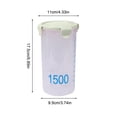thumbnail image 3 of fheaev With Graduated Round Storage Jars Sealing Jars Plastic Kitchen With Lids Snack Jars Grains Storage Jars Storage Jars Yoghurt Cheese Cake Jars, 3 of 6