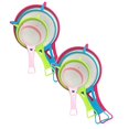 thumbnail image 1 of Oleegame 2PC Plastic Food Small Kitchen Sieve Mini Strainer Mesh 4Pcs Scoop Basket Kitchen，Dining Bar, 1 of 6