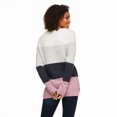thumbnail image 3 of George Women's Striped Crew Neckline Sweater, 3 of 6