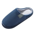 thumbnail image 3 of Men's Warm Soft Flop on Flip Shoe Comfortable Indoor Outdoor Slipper, 3 of 5