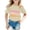 Beige, variante sur Zhuashum T-Shirts pour Filles, Hauts à Manches Courtes, T-Shirt à Col Rond, Blouse à Motif de Lettres, Vêtements Décontractés pour Tout-Petits, Blanc, 4-5 Ans