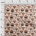 thumbnail image 2 of oneOone Cotton Poplin Peach Fabric Cowboy Craft Projects Decor Fabric Printed By The Yard 56 Inch Wide, 2 of 5