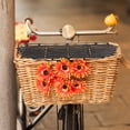 thumbnail image 3 of CIMAXIC Practical Bike Basket Cover Made of Durable Plastic Black Color for Protective Use Lightweight Design Fits Most Baskets 1 Piece,11.02"X7.48"X0.98", 3 of 5