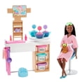 thumbnail image 1 of Barbie Coffret de jeu Journée au Spa et Masque Facial, Brun, 1 of 9