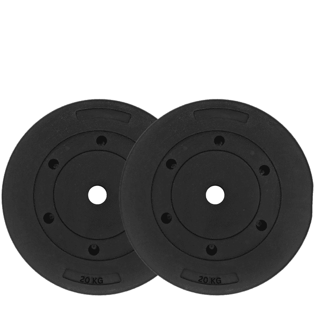 HAJEX Plaques de Poids Standard (1 Pouce) - 2,5, 5, 7,5, 10, 15, 20 kg