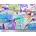 thumbnail image 3 of Soimoi Poly Georgette Fabric Flower Watercolor Fabric Prints By Yard 42 Inch Wide, 3 of 3