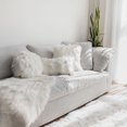 thumbnail image 2 of Gouchee Home Edinburgh Faux Fur Cushion 16" Round 2 Pack, 2 of 3