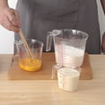 thumbnail image 1 of EGNMCR Kitchen Gadgets Set Of Three Thickened Plastic Measuring Cups For Home Kitchen Use Transparent With Clear Markings Available In 250ml 500ml And 1000ml Sizes graduated measuring cylinder, 1 of 6