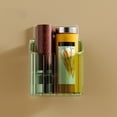 thumbnail image 2 of Plastic Garlic And Ginger Storage Basket With Wall Mount Adhesive Backing 10 cm x 10 cm x 11 cm For Kitchen Organization, 2 of 6