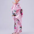 thumbnail image 4 of Fashion Girls Kimono Tradition Improved Printing Cardigan Pajamas Robe Formal Wear Kimono Set, 4 of 8