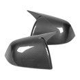 thumbnail image 4 of Side Rearview Mirror Cover High Glossy Door Exterior Wing Mirror Caps Replacement for Tesla Model Y 2020 to 2023 Carbon Fiber Style, 4 of 14