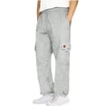 thumbnail image 2 of YOIAVAIOY Cargo Sweatpants for Men Baggy Plus Size Drawstring Sweatpants Gym Workout Pants with Pocket Gray M, 2 of 7