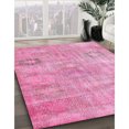 thumbnail image 2 of Ahgly Company Indoor Square Contemporary Neon Hot Pink Persian Area Rugs, 5' Square, 2 of 6