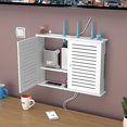 thumbnail image 3 of Boîte de Rangement pour Routeur Wi-Fi Sans Fil Boîte en Bois Câble Alimentation Plus Support de Fil Prise Murale, 3 of 5