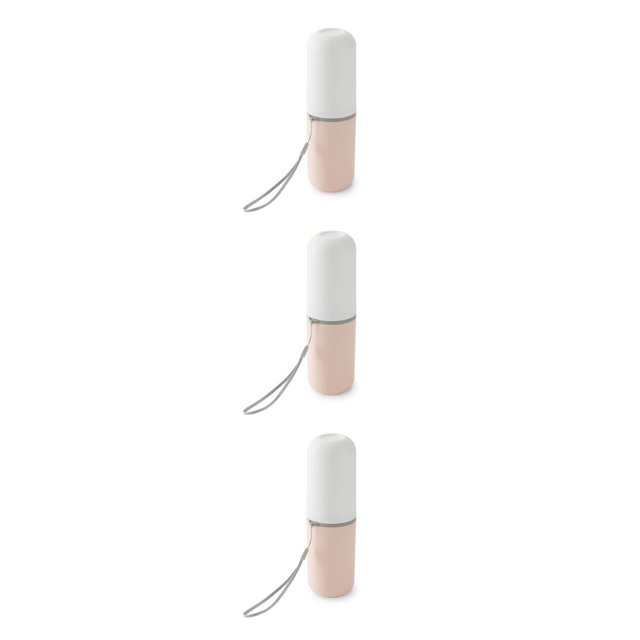 yingyy Toothbrush Case Portable Toothpaste Container Daily Use Multifunctional Bathroom for Home Travel Business Trips Hiking pink and white 3Set