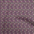 thumbnail image 1 of oneOone Polyester Spandex Purple Fabric Floral Craft Projects Decor Fabric Printed By The Yard 56 Inch Wide, 1 of 5