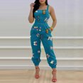 thumbnail image 2 of Birdeem Womens Jumpsuits Overalls with Suspenders and Printing Casual Rompers, 2 of 7