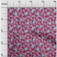 thumbnail image 1 of oneOone Viscose Chiffon Fabric Dot & Flower Floral Decor Fabric Printed BTY 42 Inch Wide, 1 of 4