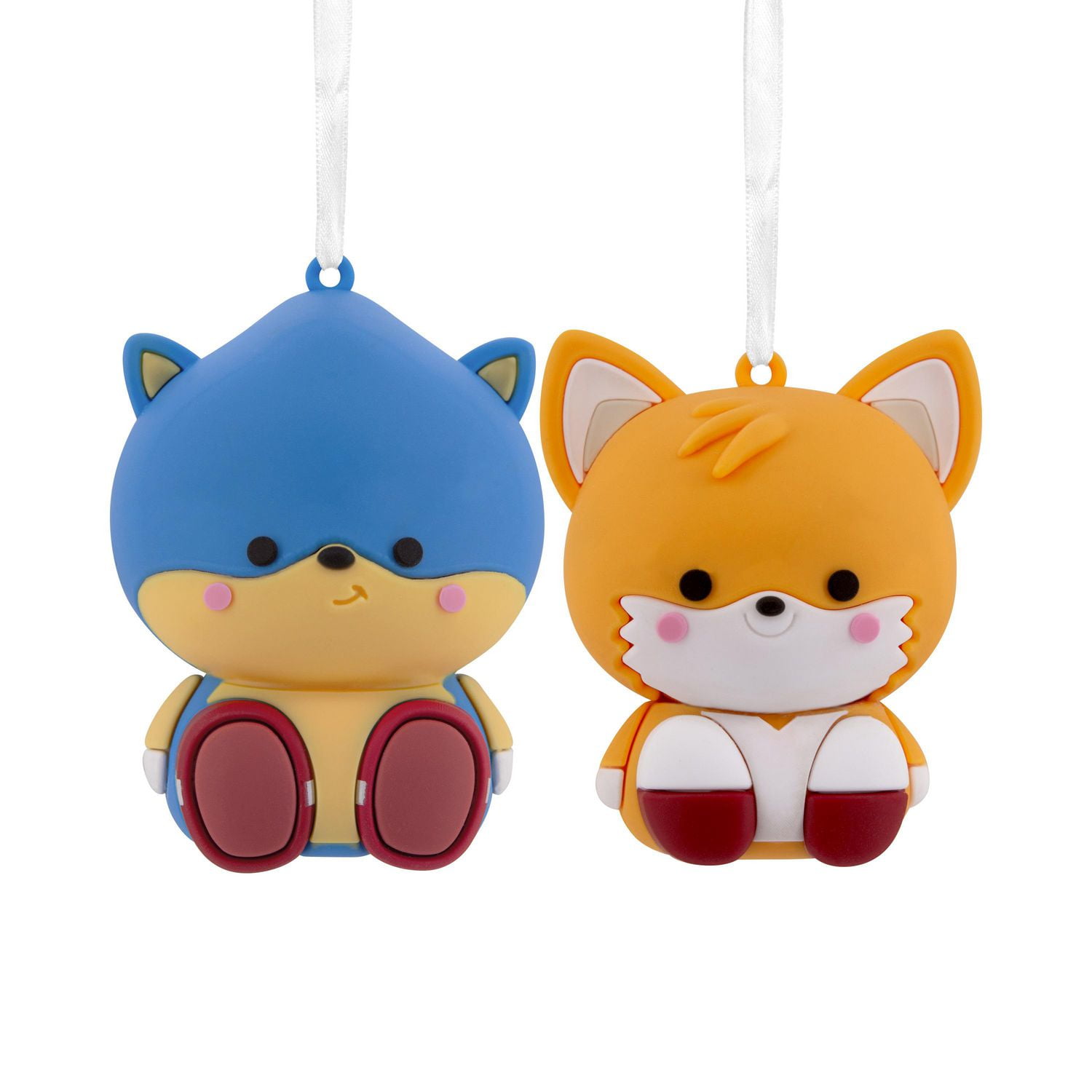 Décorations Hallmark de Noël (« Better Together », Sonic le hérisson et Tails, magnétiques), ensemble de 2