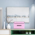 thumbnail image 4 of Foldable Storage Box With Lid 25 cm x 19 cm x 16 cm Non Woven Fabric Closet Storage Box For Toy Organization Office And Room Storage, 4 of 6