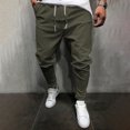 thumbnail image 2 of Mens Summer New Style Fashion Overalls Casual Pure Colour Comfortable Eight-Color Pants, 2 of 6